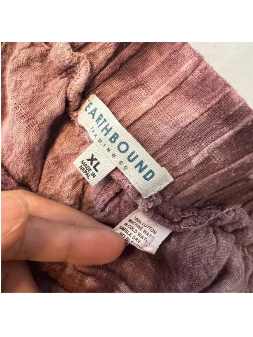 Earthbound 100% cotton tie dye tiered high waist  shorts earthy neutral